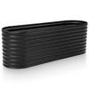 Galvanized Raised Garden Beds Outdoor 6×2×2 Ft Planter for Gardening Vegetables Flowers Large Metal Garden Box Black Patented T