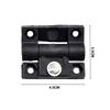 4PCS Nylon Torque Hinge Adjustable Torque Black Nylon Hinge Corrosion Resistant Buffering Design Furniture Hinges Home Furniture