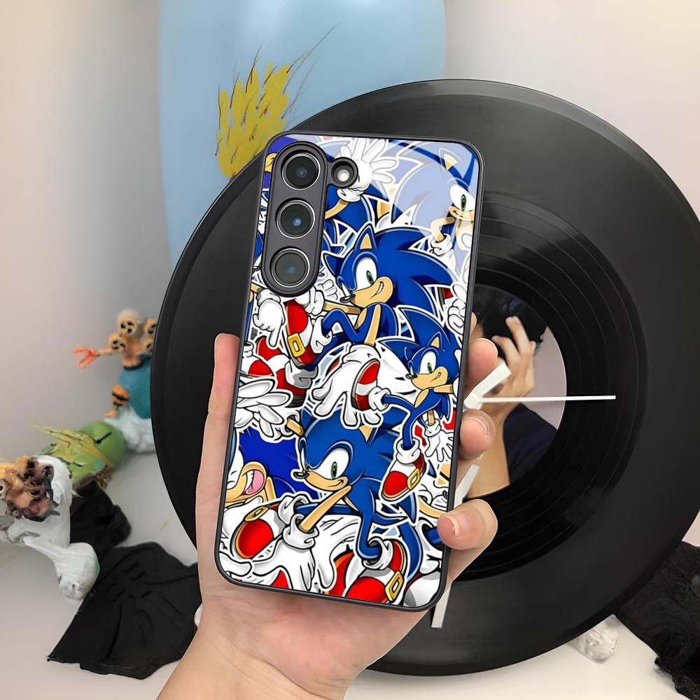 

S-Sonic The H-Hedgehogs Phone Case For Samsung Galaxy S26 S25 S24 S23 S22 S20 S21 Ultra Plus Edge Fe Colored Silver Cover Galaxy S22 5G