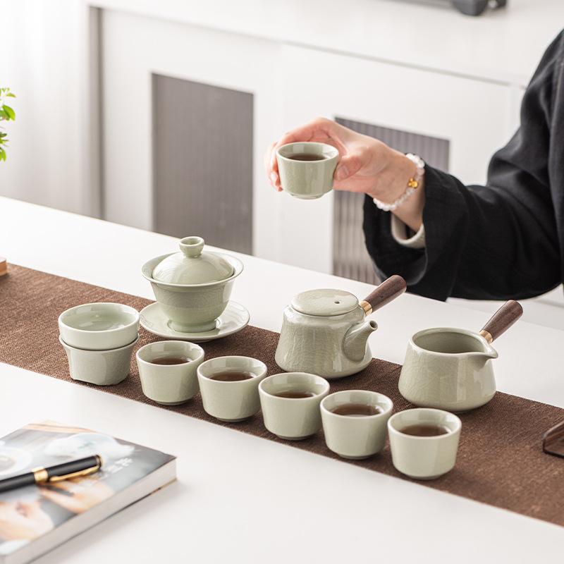 Tea Set, Open Film Can Raise Light Luxury Retro Style Boutique Gift Box, Intangible Cultural Heritage High-end Gifts