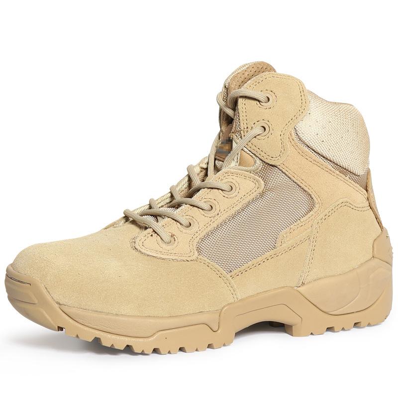 Fashion Men's Low Top Tactical Boots Outdoor Desert Climbing Sports Hiking Shoes Field Training Combat Boots Male Work Safety Shoes