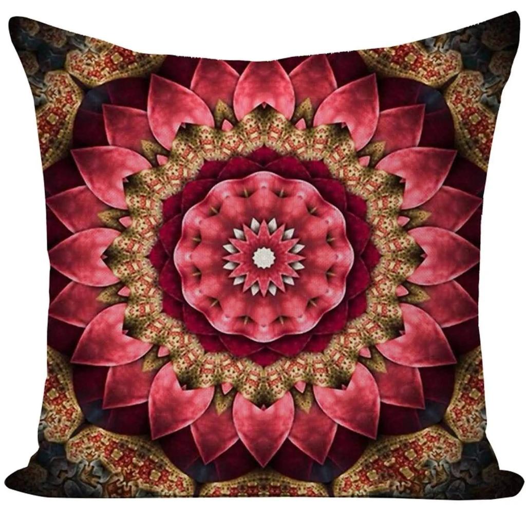 Mandala Muster Bedruckte Kissenhülle Sofakissenbezug Heimdekoration Wohnzimmer Schlafzimmer