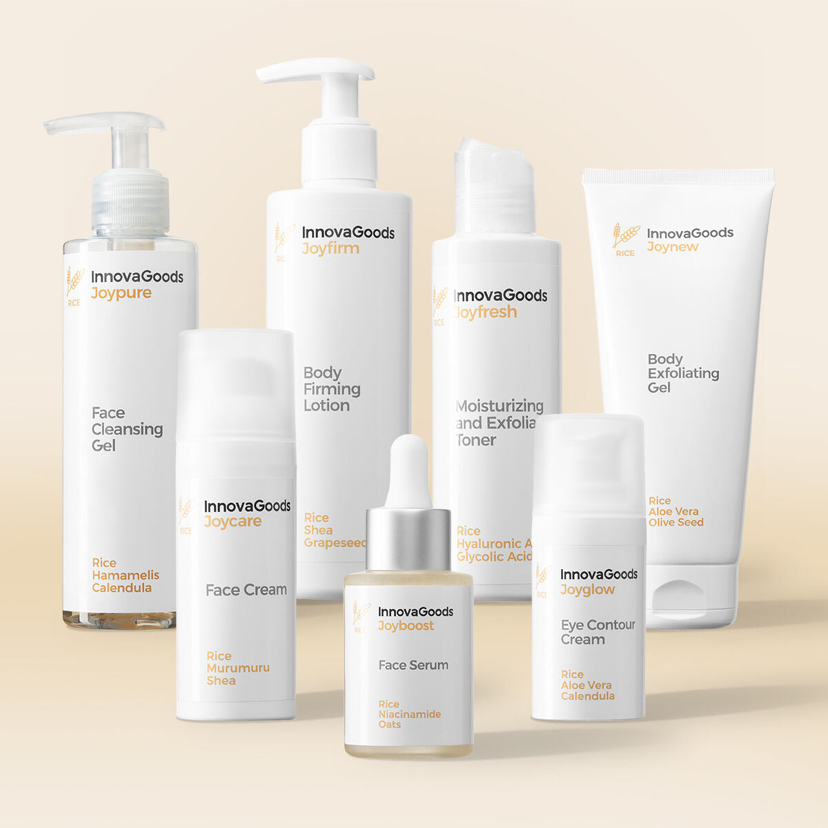 Набор для ухода за лицом и телом Rice InnovaGoods