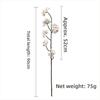 Silk Artificial Pear Blossom Branches Real Touch Pink Fake Sakura Branches Flexible Multi-Bloom