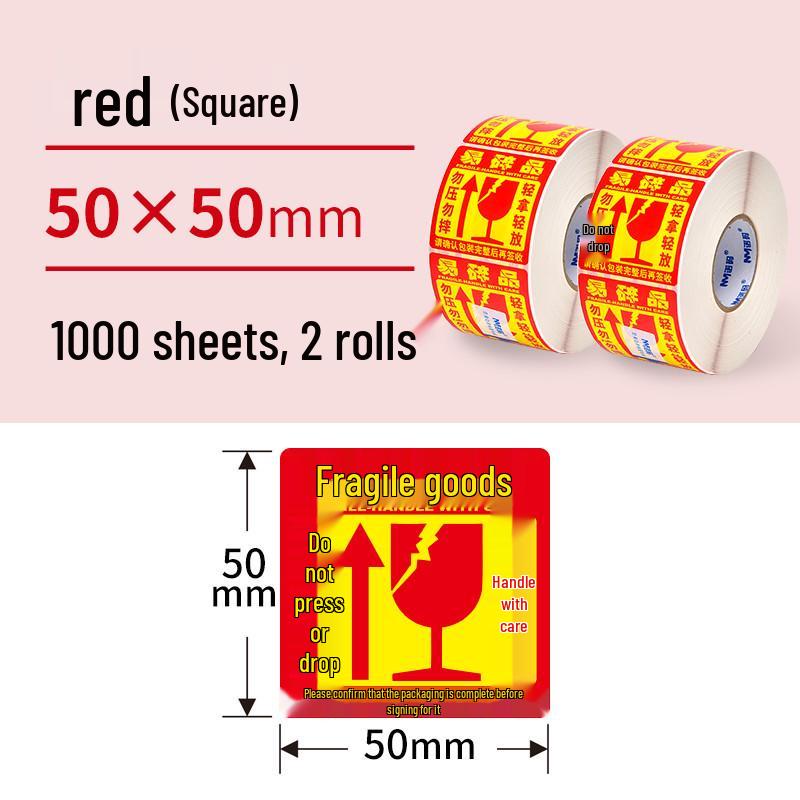 Fragile Handle with Care Adhesive Warning Label Sticker