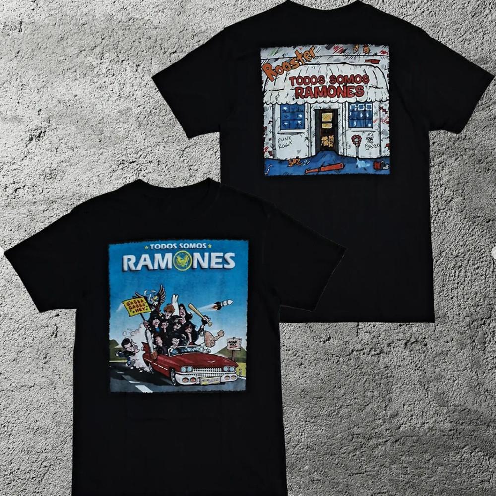 

ROOSTER - Todos Somos Ramones T-Shirt Cotton Full Size Unisex S-5XL BO1277 Unisex T-Shirt - Men s Summer Cotton Graphic Tee S разноцветный