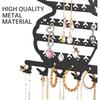 NiHome Butterfly Wall Mounted Jewelry Organizer, Decorative Metal Earring and Necklace Holder for Bedroom, Vanity, or Closet, Stylish Organizer with