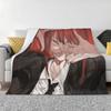 Makima Blankets Soft Warm Flannel Throw Blanket Bedding for Bed Living Room Picnic Travel Home Sofa