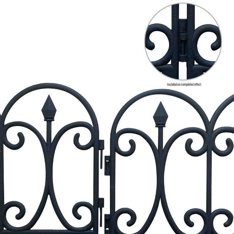 Outdoor Plastic Picket Fence - Ground-Inserted, Free Splicing Decor for Garden, Flower Beds, and Partitions.