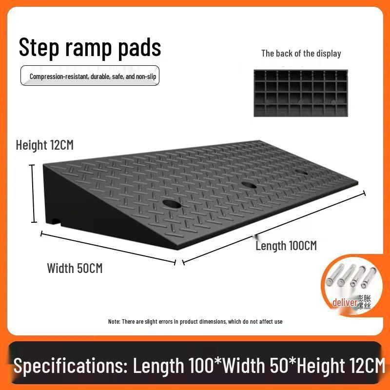 Heavy-Duty Electric Vehicle Curb Ramp Mat