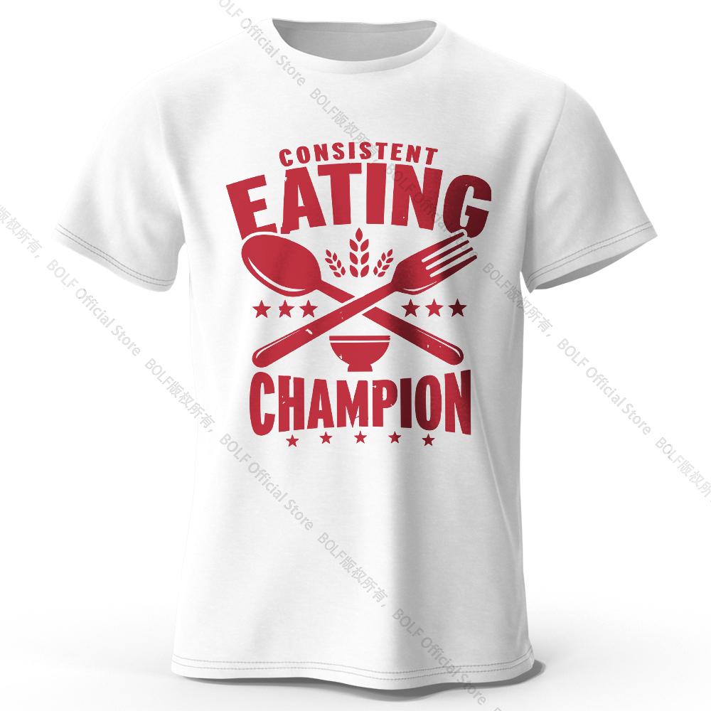 Men's Printed T-Shirt 100% Cotton Oversized Bold Graphic Tees for Women Summer Tops Foodie Streetwear
