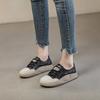 Fujin 3cm 2024 Synthetic Genuine Leather Spring Loafer High Brand Platform Autumn Vulcanize Chunky Sneaker Wome Flats Shoes