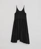 Loutaideu Sleeveless Shirring Dress [Black]