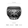 Japanese Edo Kiriko Sake Set Carved Glass Sake Cup And Decanter Luxury Sakeware