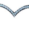 Stylish V-Shaped Horse Bridle Snap browband Made from Durable Leather .