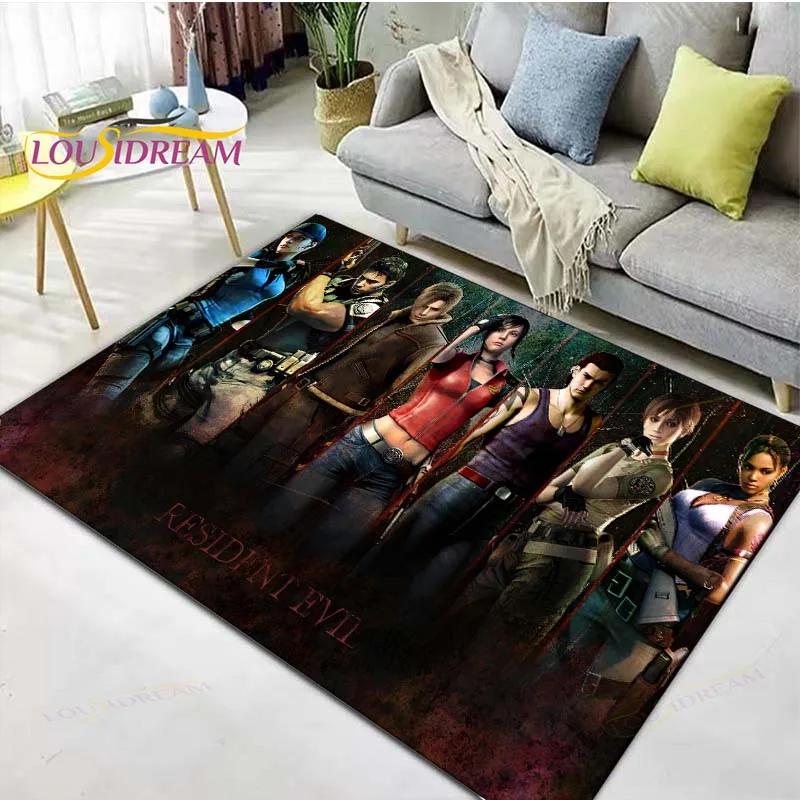 

2025 Fashion 3D Movie R-Resident Evil Printed Carpet Living Room Anti-Skid Area Rug Kids Bedroom Mats Yoga Mat Carpet Decor 40x 60cm