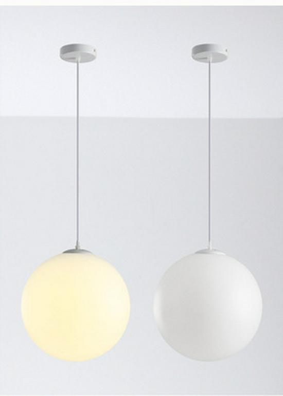 Milky White Round Pendant Lamp for Nail Salons, Cafes, Children's Clothing Stores, and Weddings