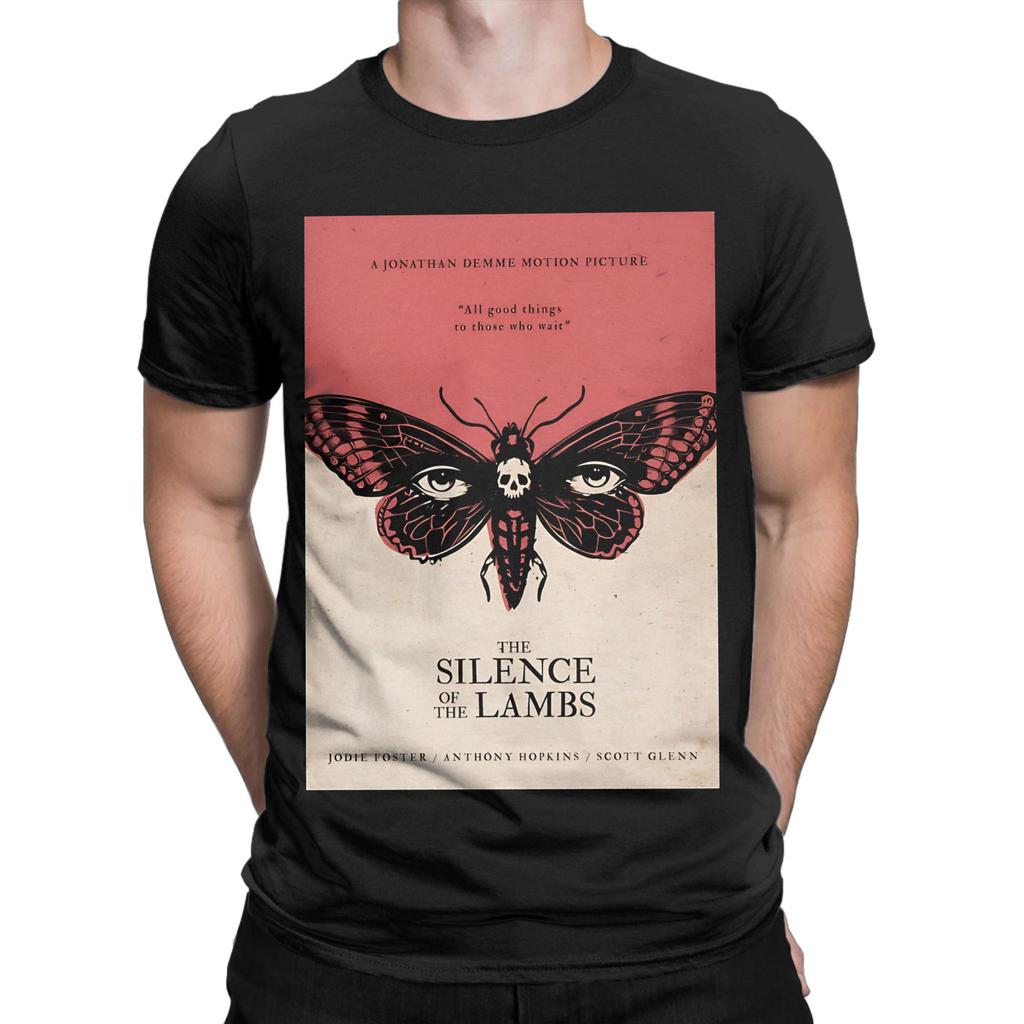 The S Silence of the Lambs red Graphic 100% Cotton T-Shirt S-Silence of the Lambs Tees Tops For