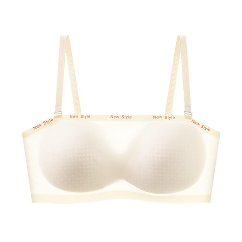 Summer Ice Breathable Strapless Anti-slip Lifting Bra with Thin Jelly Strip Cups