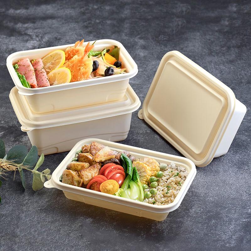 Rectangular Corn Starch Disposable Takeout Containers