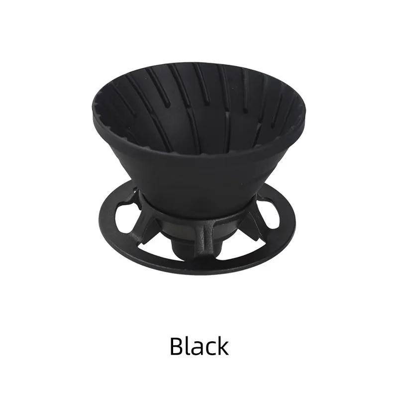 Portable Silicone Coffee Filter Collapsible Drip Coffee Tea Holder Funnel Basket Reusable Camping Coffee Cup Filter