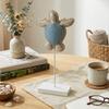 Nautical Sea Turtle Statue Rustic Standing Sea Turtle Block Sign Summer Ocean Tabletop Figurine with Wooden Base for Coastal Beach Home Decor