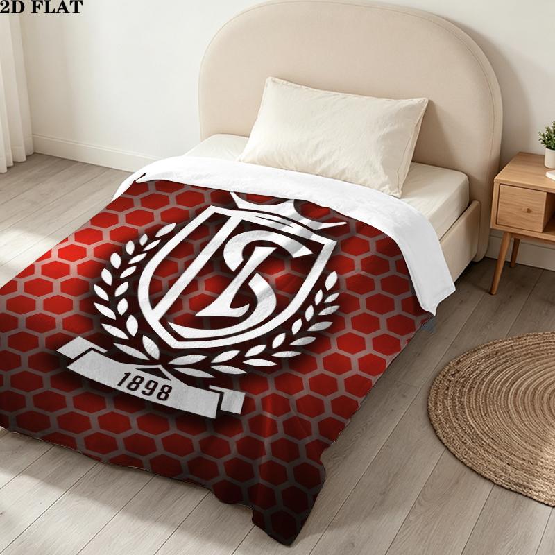 Standard De Lige Print Flannel Blanket, High Quality Comfortable for All Seasons, Home Decor, Warmth and Comfort, Perfect for Christmas Gifts