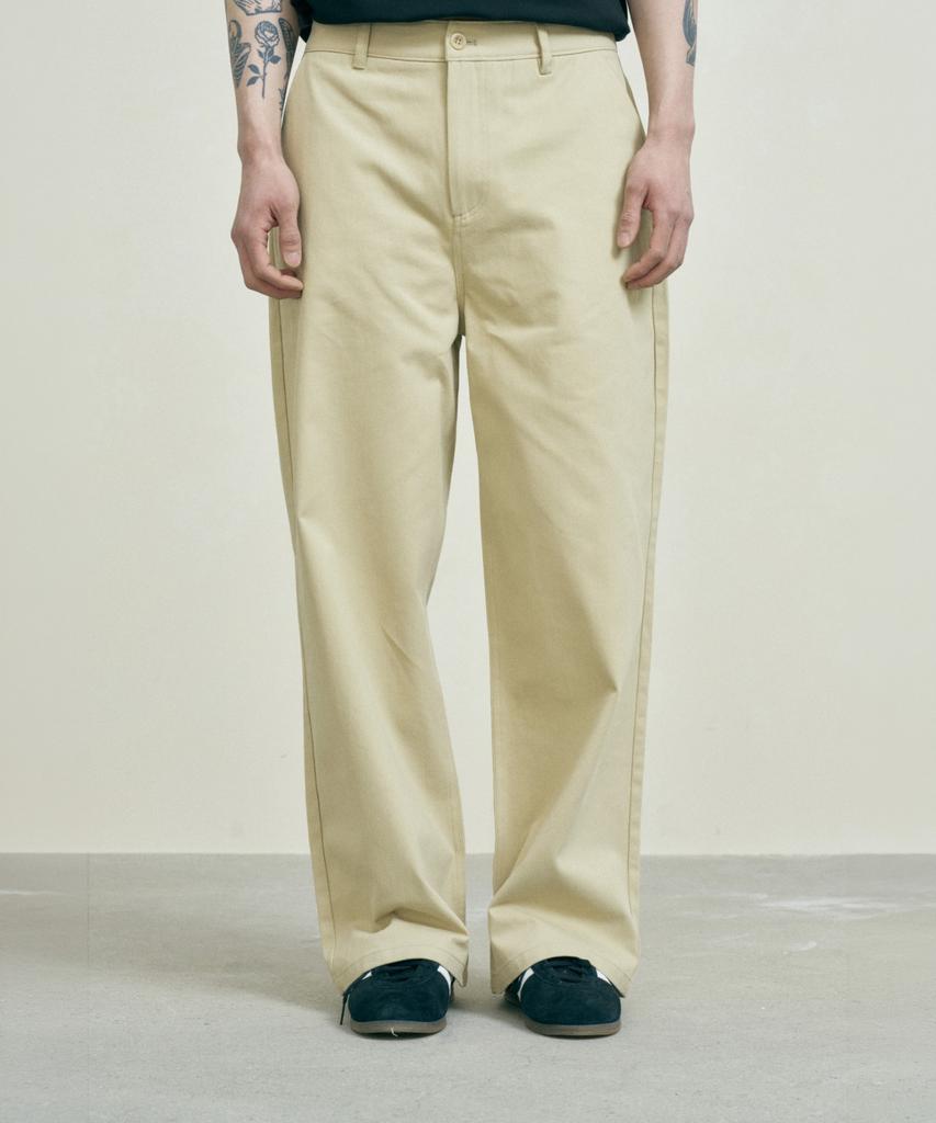 FERNOV Essential Semi-Wide Chino Pants Beige