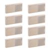 8Pcs Rectangular Reflectors Water Proof Self Adhesive Rectangular Reflective Stickers for Trailer   Truck Tractor Boat
