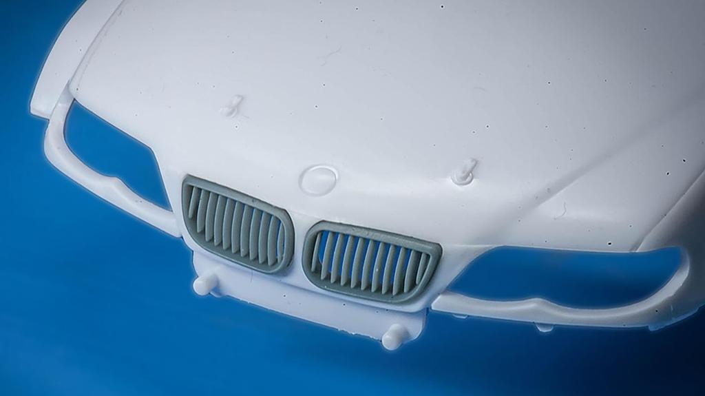 PLATZ FAT FROG BMW 320i E46 Front Grille Bonnet Pins 3D Printed Parts Plastic Model Parts FFDE24003 1/24 & (Automobile)