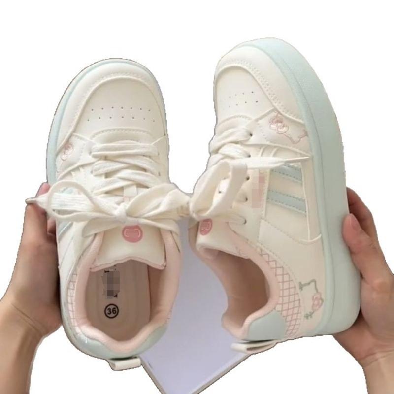 Breathable Thick-soled Pink Little White Shoes Women's Autumn New Niche Design Casual Student Sports Board Shoes