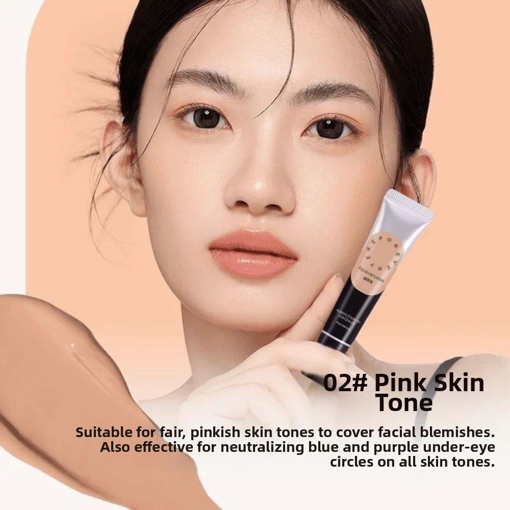 New Foreverkey Concealer Full Coverage Long Lasting Cream Liquid Foundation Smooth Waterproof Face Concealer Girls Makeup