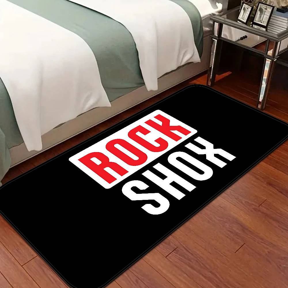 R-Rock-Shox Mountain Bike Floor Mat Retro Multiple Choice Living Room Kitchen Rug Non-Slip Modern Home Decor