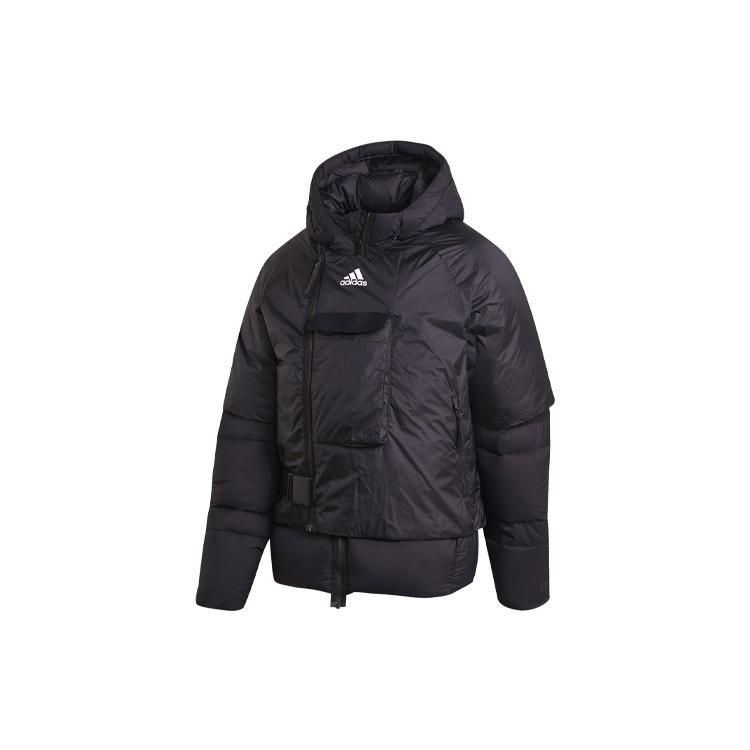 adidas Detachable hooded waterproof Down Jacket Black Men s FT2421 S