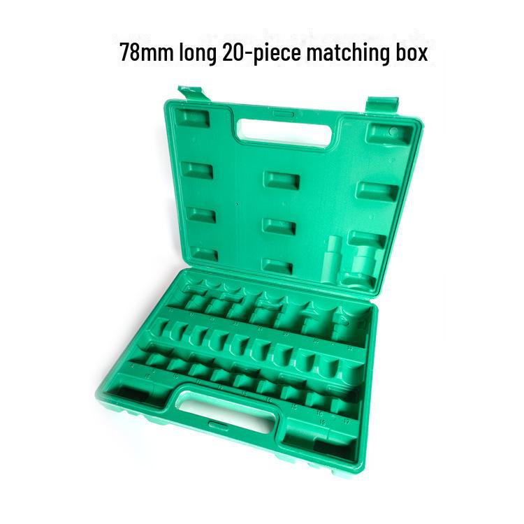 Portable Large Tool and Sleeve Storage Box with Extended Sleeve Head for Car and Home Use