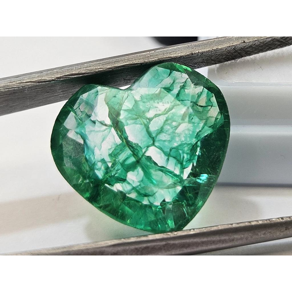 Natural Emerald Colombian Green Heart Cut 20+ Ct Pair Fabulous Loose Gemstone