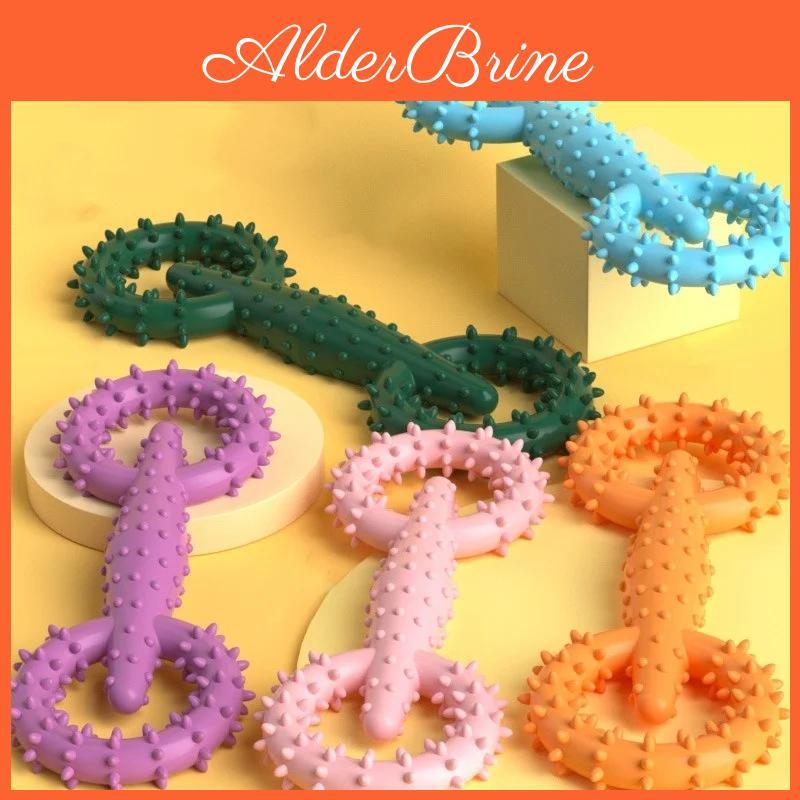 Puppy Ring Pull Chewing Dog Toy Indestructible Pet Pull Ring Toys Interactive Puppy Chew Toy For Boredom Relief Teeth Cleaning