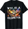Tricou Retro WTF Ce Este Un Kilometru Amuzant Patriotic American Libertate