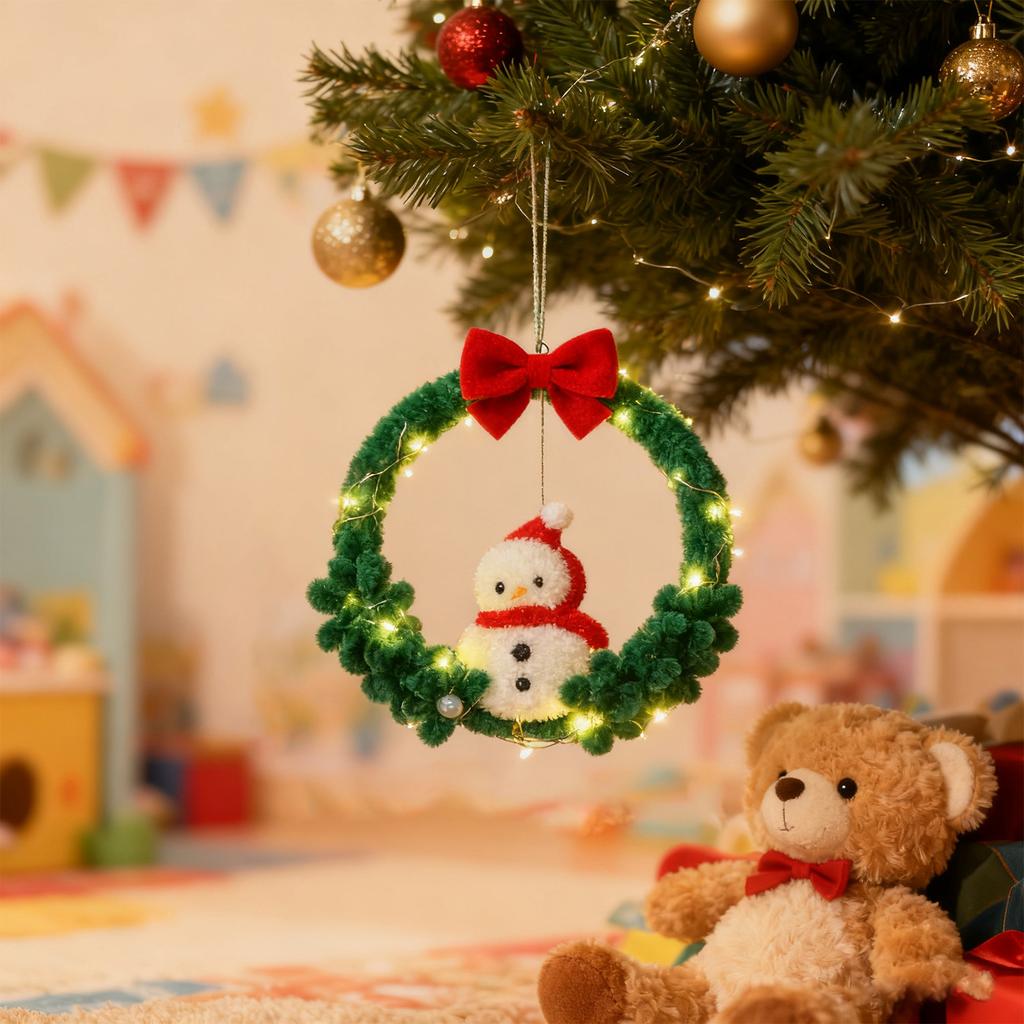 DIY Weihnachtskränze für die Haustür - 15,75x9,84x2,76 Zoll, Hängbare Girlandendekoration, Ornamente Baumschmuck Winter