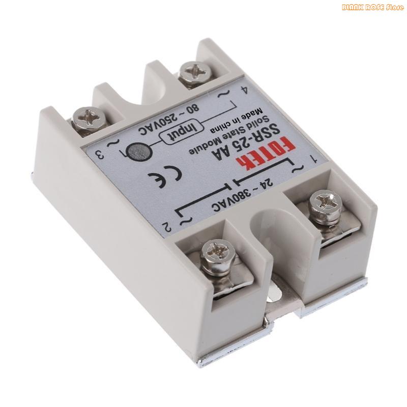 

K1AE Module SSR-25 AA 25A 250V 80-250V AC Input 24-380V AC Output China Mainland