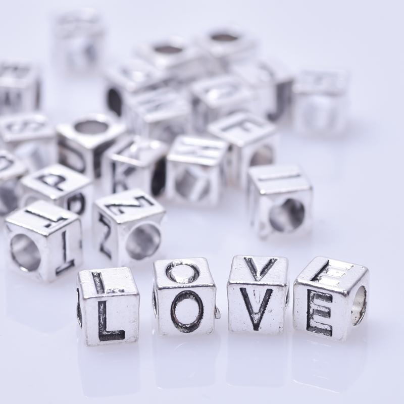 26pcs English Alphabet Letter Charm Initial Charms Pendants For Women Man DIY Jewelry Making Necklace Fashion Jewelry Components