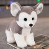 Realistic Plush Cat Dog Toys Kids Adults Soft Stuffed Animal Decorative Figurine 22cm PP Cotton Filled