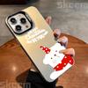 Popular Christmas-themed iPhone 16 Pro phone case, 15/14/13 inches, laser-cut design, iPhone 11/XS Max.