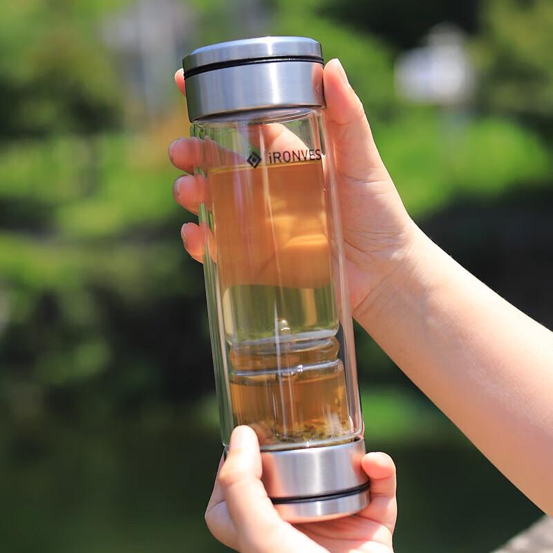 Yileya 350ml High Borosilicate Heat-Resistant Glass Tea Infuser Cup