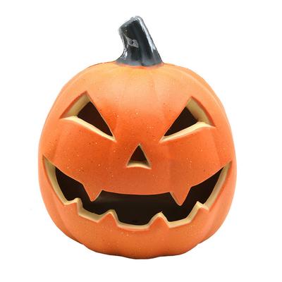Halloween LED Pumpkin Lantern Decor Pumpkin Lamp Plastic Pumpkin Lights Lighted Pumpkin for Halloween Indoor/Outdoor Decorations