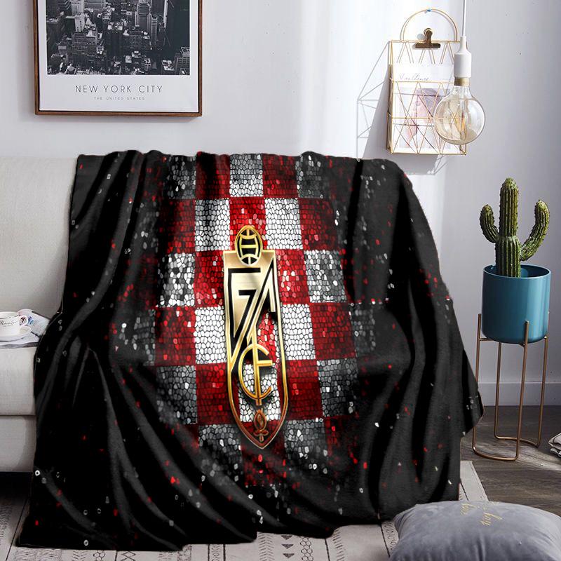 Granada Golden Crest Throws Blanket Flannel Blankets Plush for Couch Bed Gifts for Men Women Travel picnic blanket Christmas fan gifts