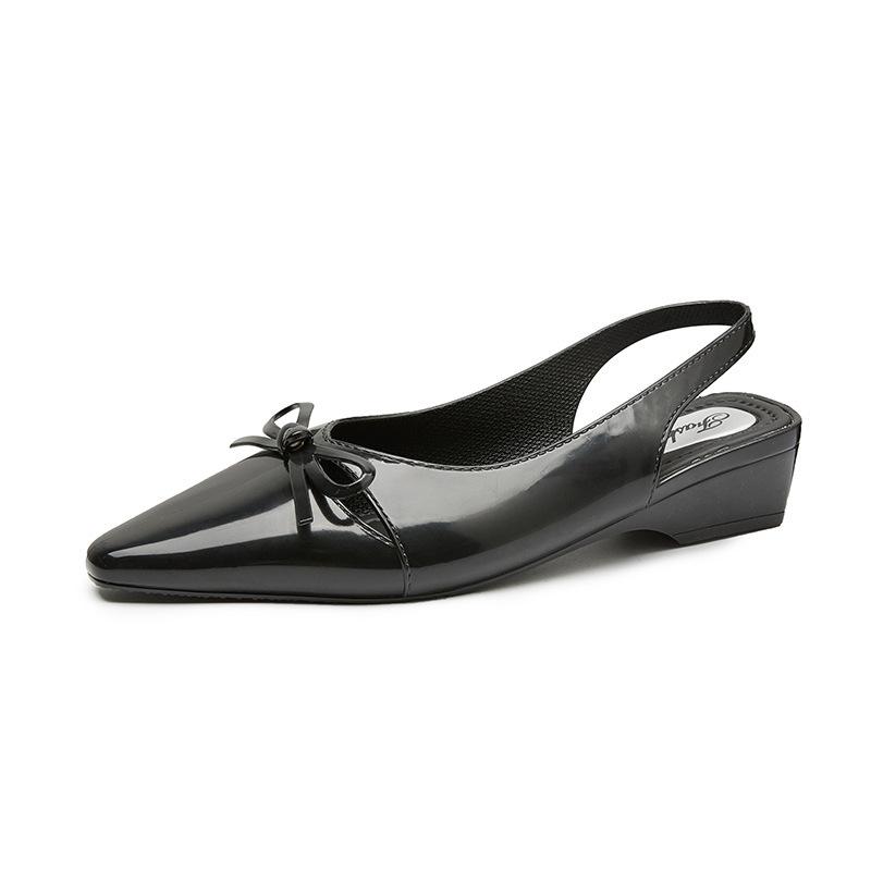 

New sandals pointed high heel Mary Jane thick heel sandals rear empty light mouth outside sandals 36