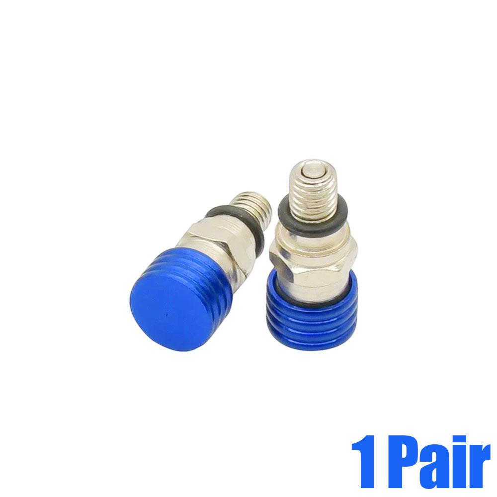 2pcs Motorcycle M5*0.8cm Front Fork Shock Absorption Air Bleeder Valve Screw Motorbike Accessories for Honda Kawasaki Suzuki