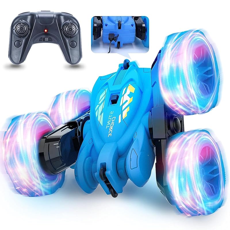 

robot plaza (ROBOT PLAZA) radio controlled car off road tires shine 4wd rotate Double-sided running four wheel drive birthday present child toys boy