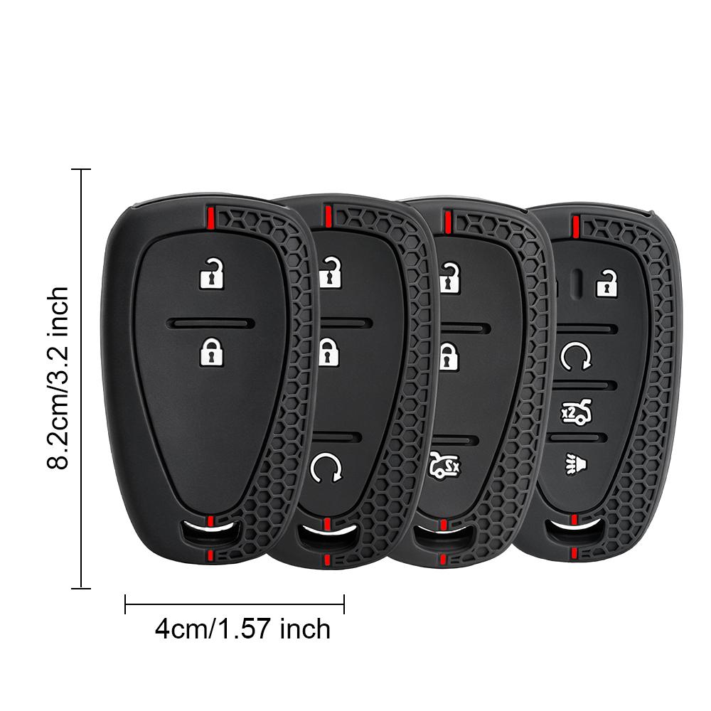 For Chevrolet Malibu Blazer Traverse Seeker Onix Equino Volt Bolt Trax Orlando Cruze Spark Sonic Silicone Car Key Case Cover